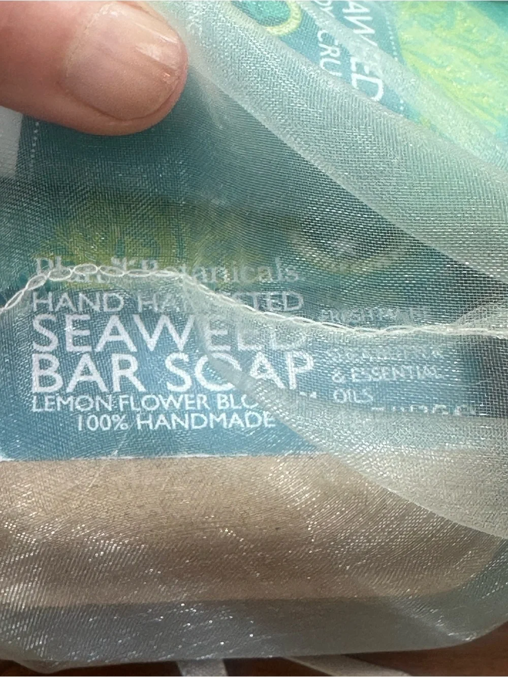 NWT Plant Botanicals Seaweed Lemon Blossom Hand Cream, Body Scrub & Soap Set